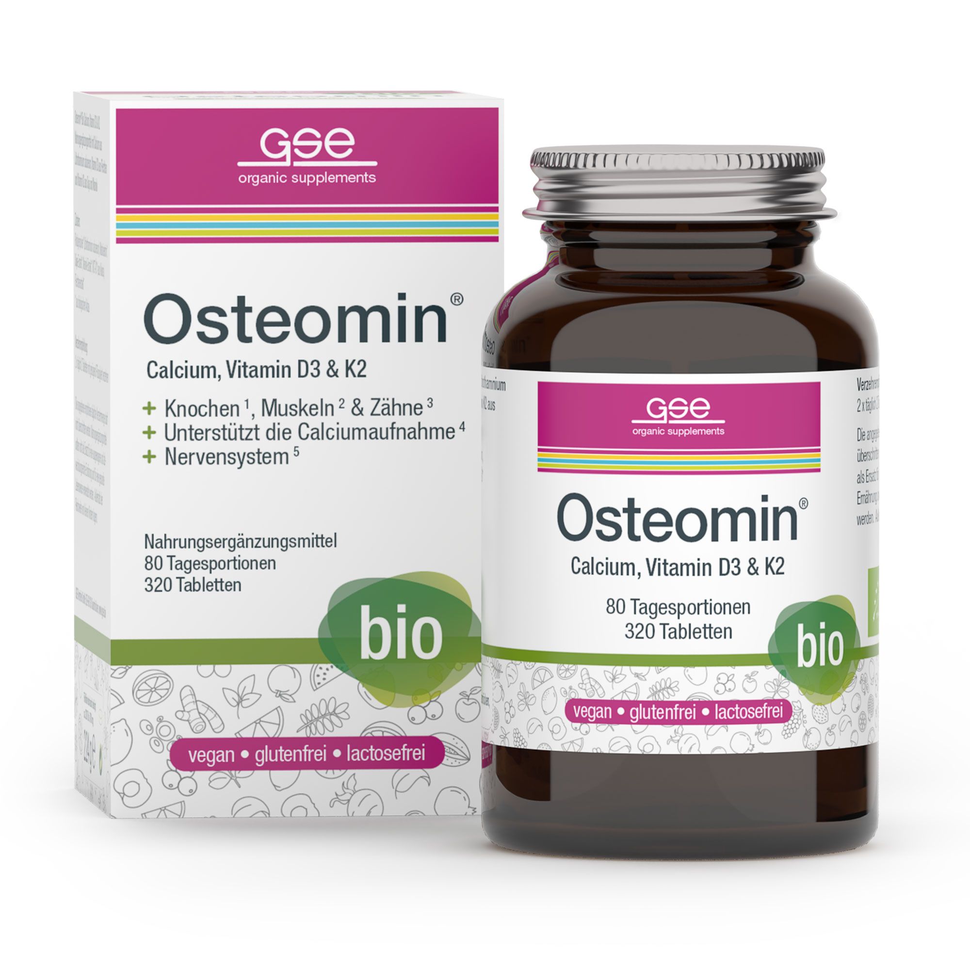 GSE Osteomin Bio Calcium Vitamin D3+K2 Tabletten 320 St