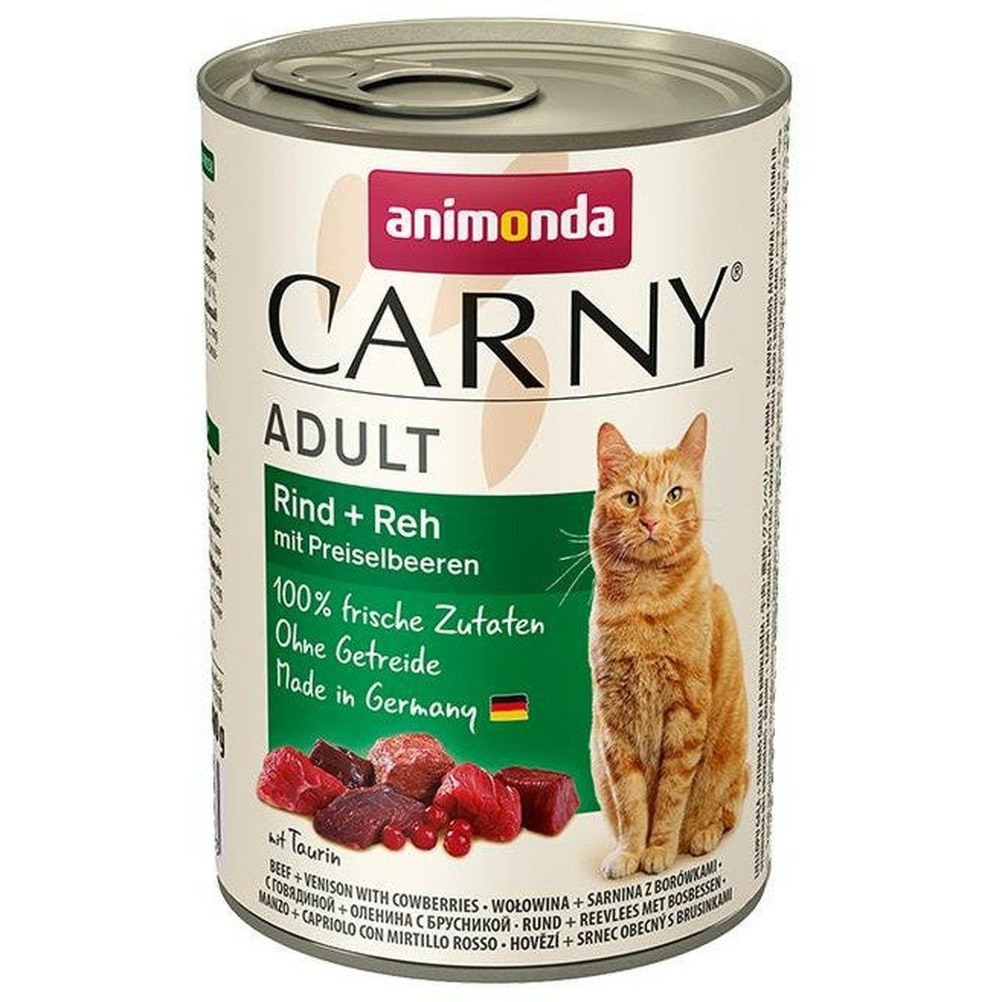 ANIMONDA Carny Adult bœuf, venaison 24x400g