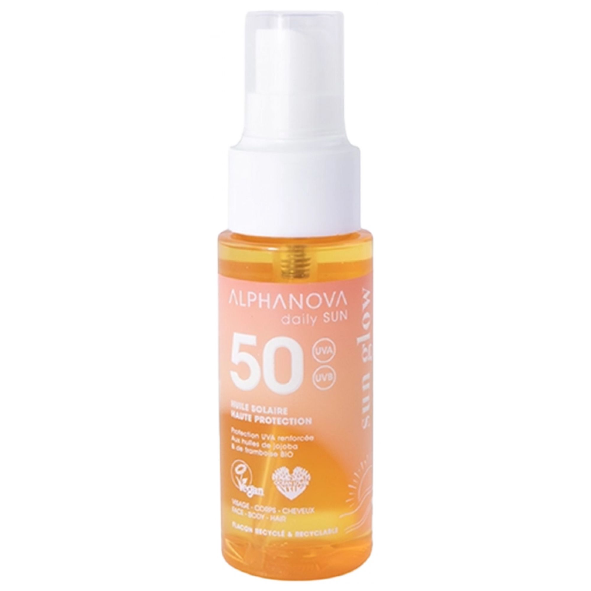 Alphanova Sun Glow Sonnenschutzöl Spf50 11,7x3,3x3,3 cm