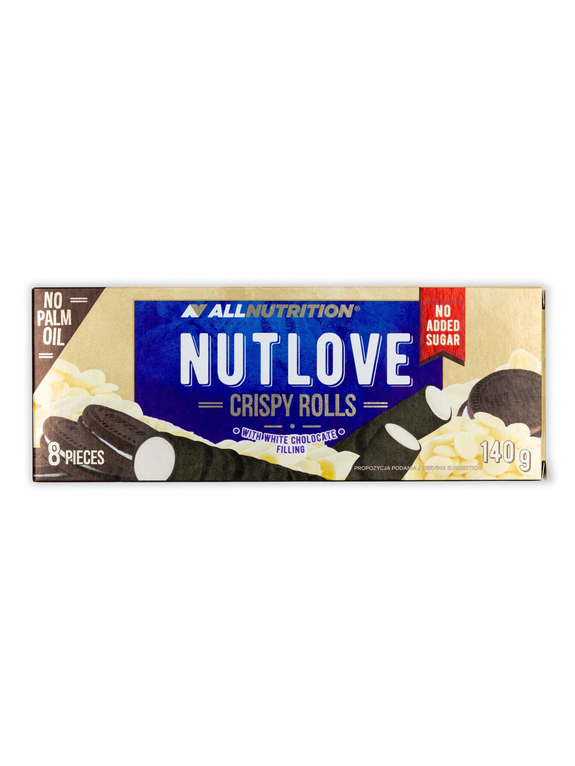 Allnutrition Nutlove Crispy Rolls with White Chocolate Filling