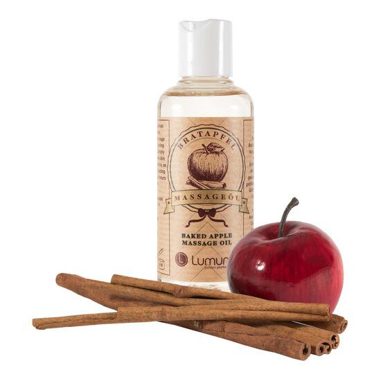 Lumunu Set Massageöl & Massagekerze mit Bratapfel Duft