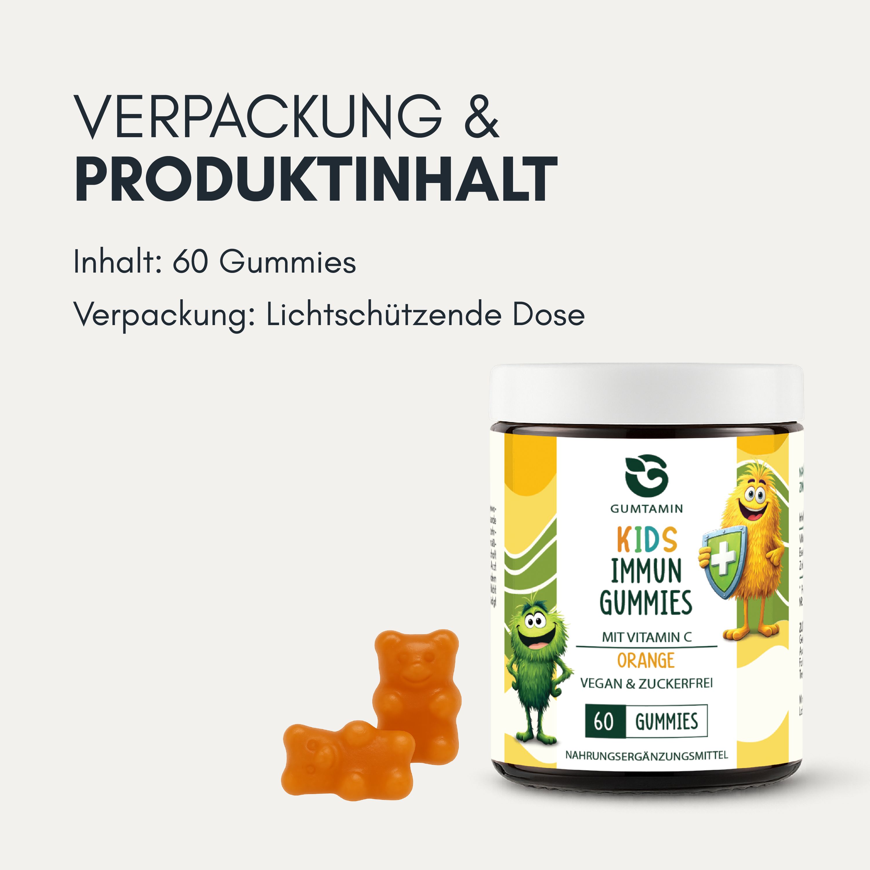 Gumtamin Kinder Immun Vitamin C Gummibärchen