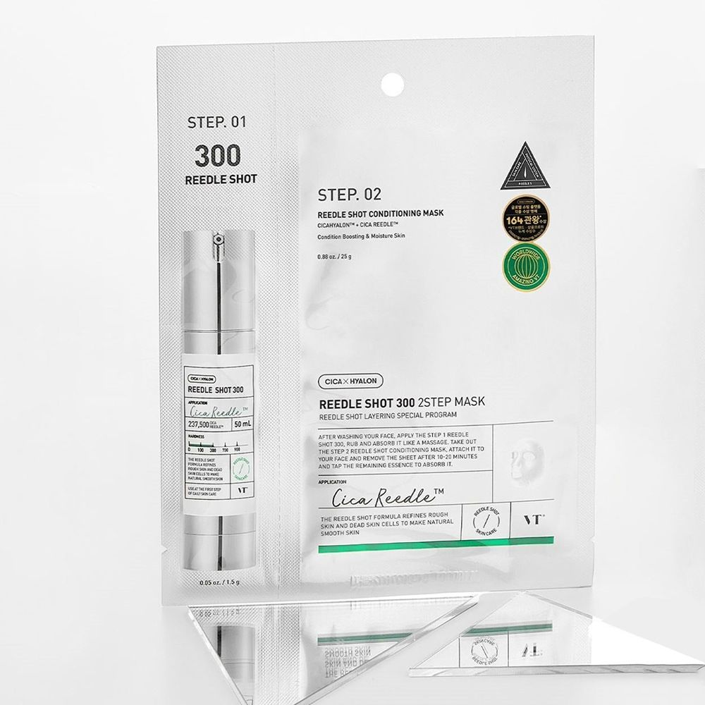 VT COSMETICS Mild Reedle Shot 300 2-Step Face mask