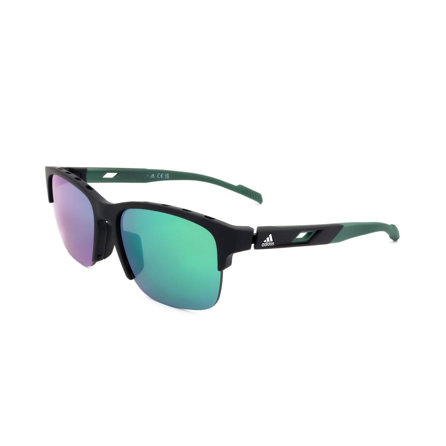 Adidas occhiali da sole unisex SP0048 black green
