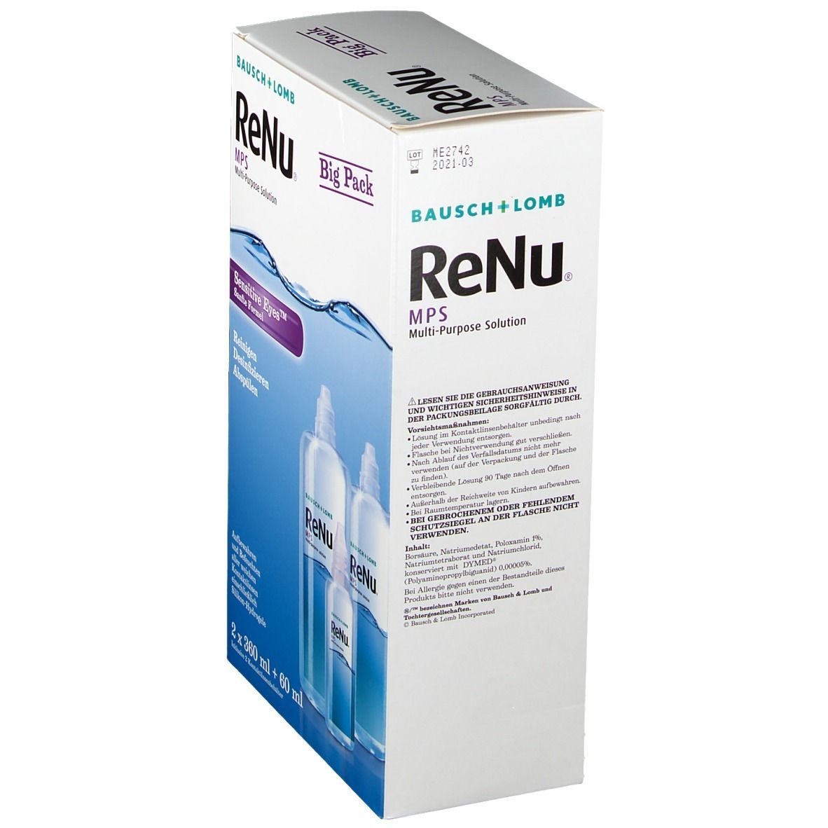 ReNu® MPS™ Big Box 2 x 360 ml + 1 x 60 ml