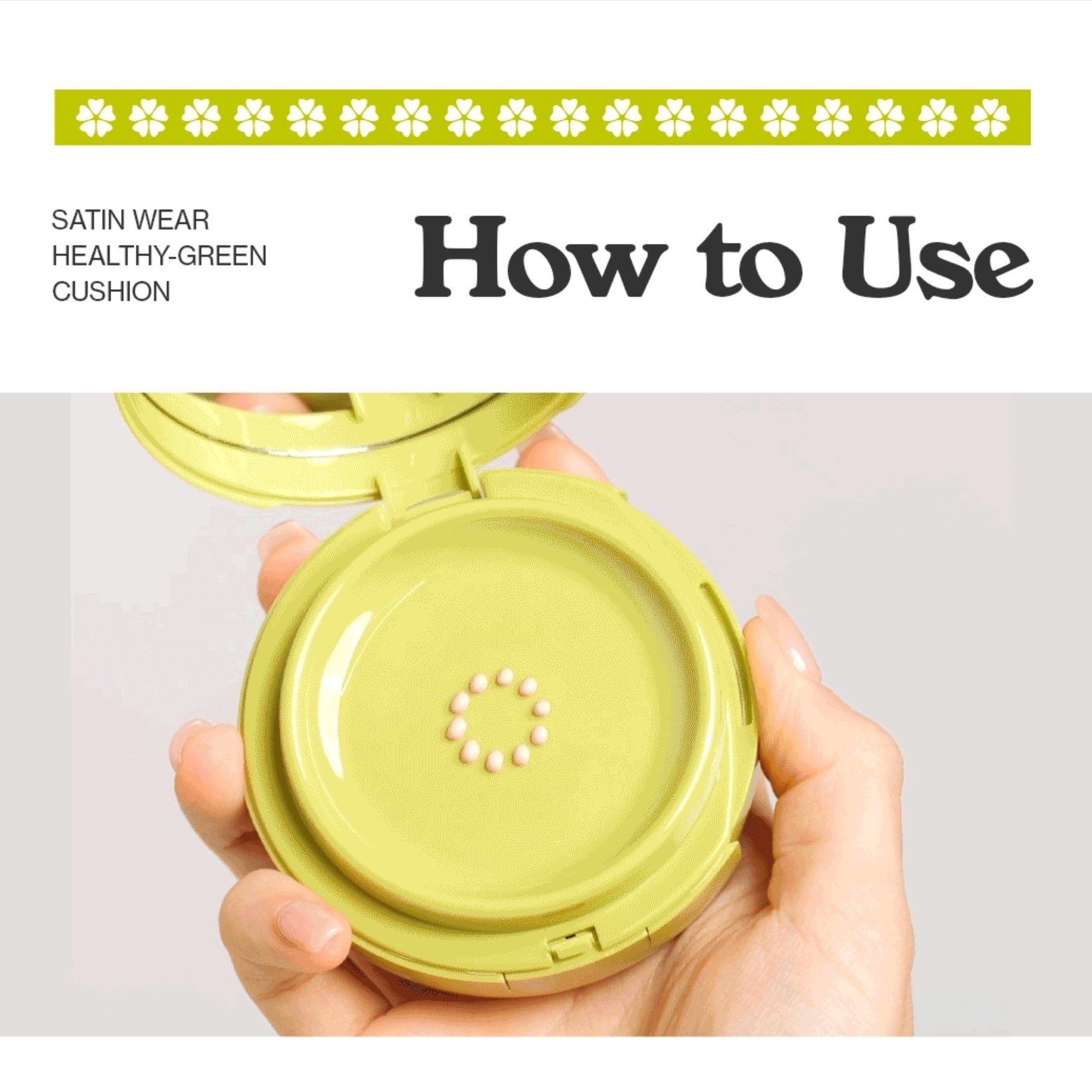 unleashia Healthy Green Cushion #27W Peach Tan Foundation