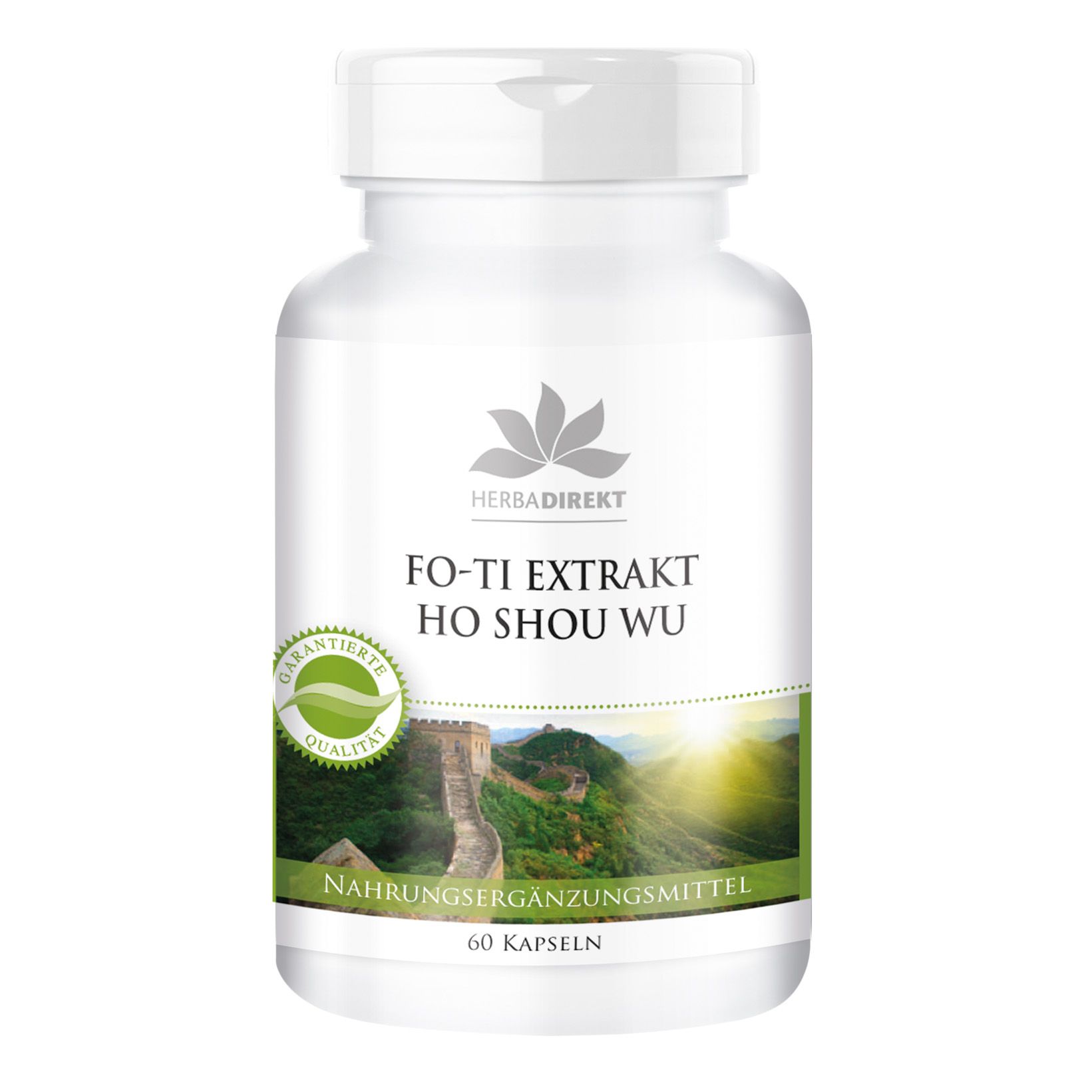 Warnke Vitalstoffe | Fo-Ti Extrakt He Shou Wu mit Bioperin® 60 St