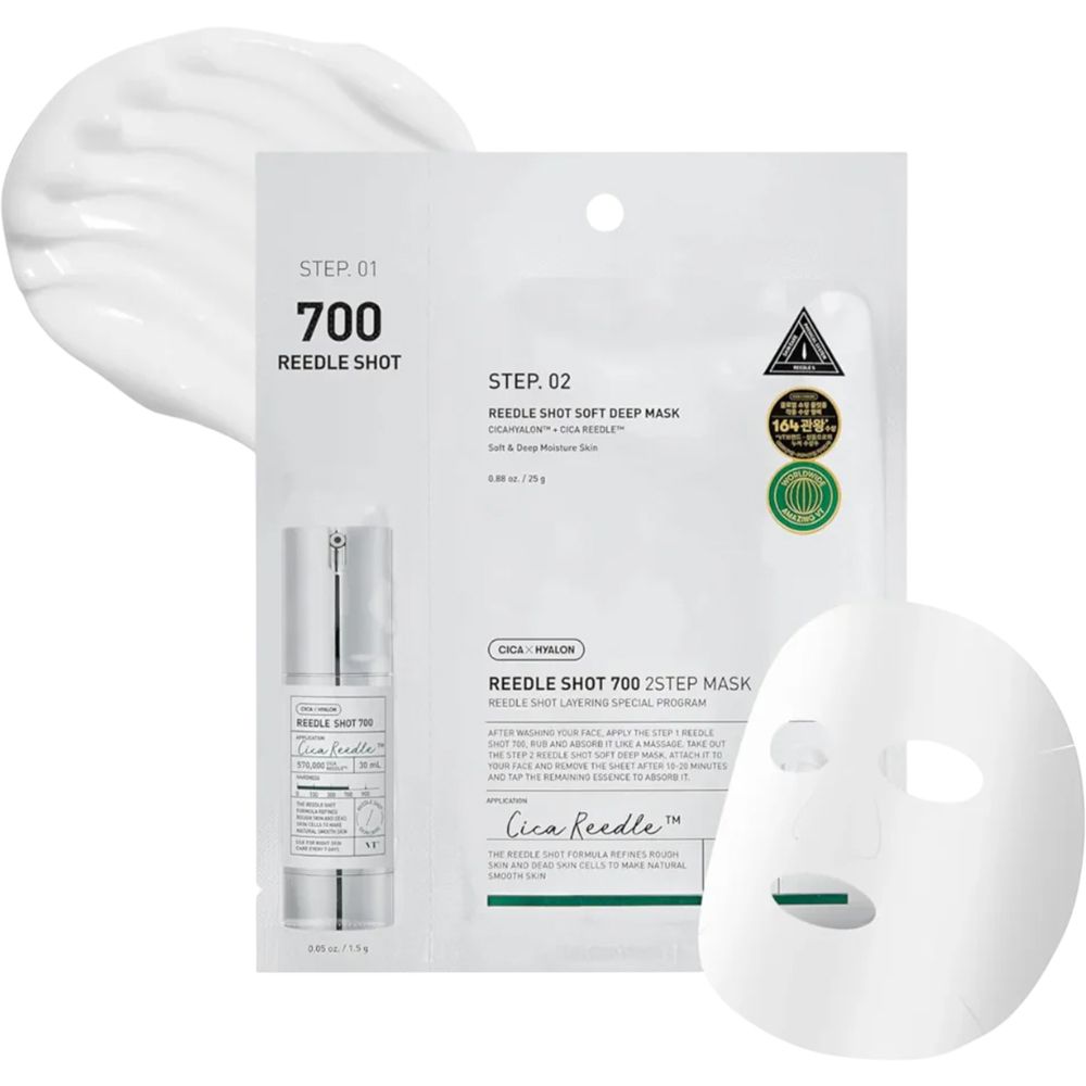 VT COSMETICS Mild Reedle Shot 700 2-Step Face mask