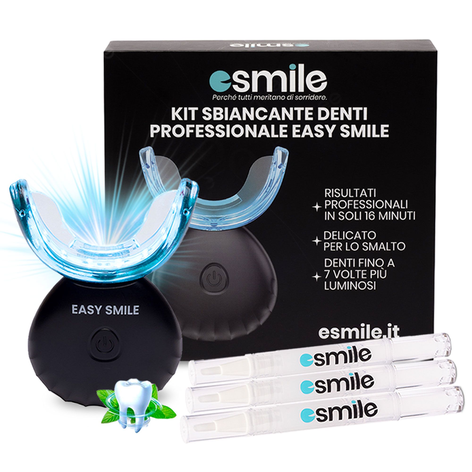 esmile - Kit Sbiancante Denti Professionale 16 Led
