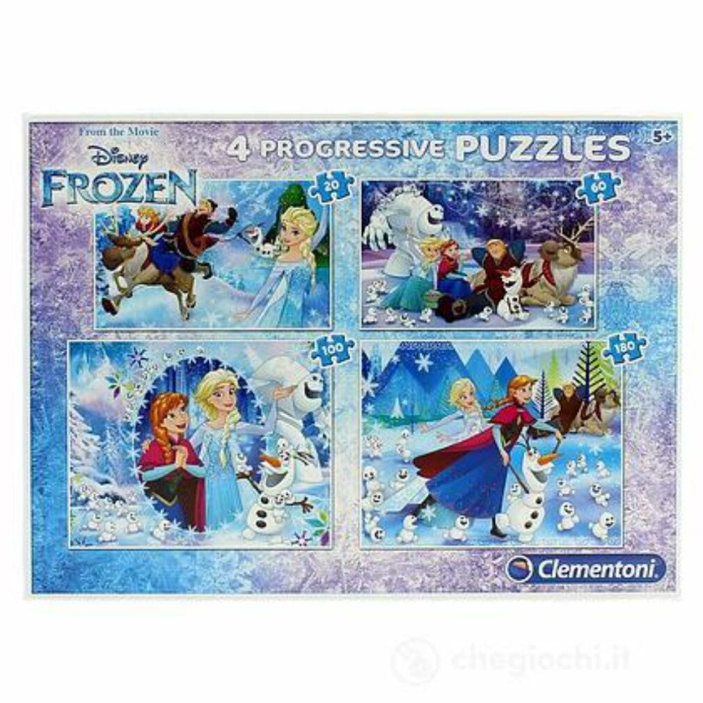 Clementoni 20+60+100+180Pcs Puzzle Frozen 7723 X6