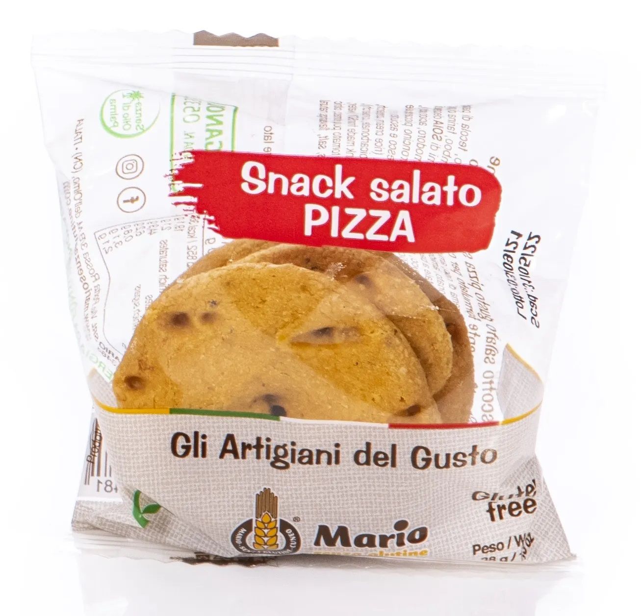 Snack Salato Pizza Senza Glutine Monoporzione - Mario Senza Glutine