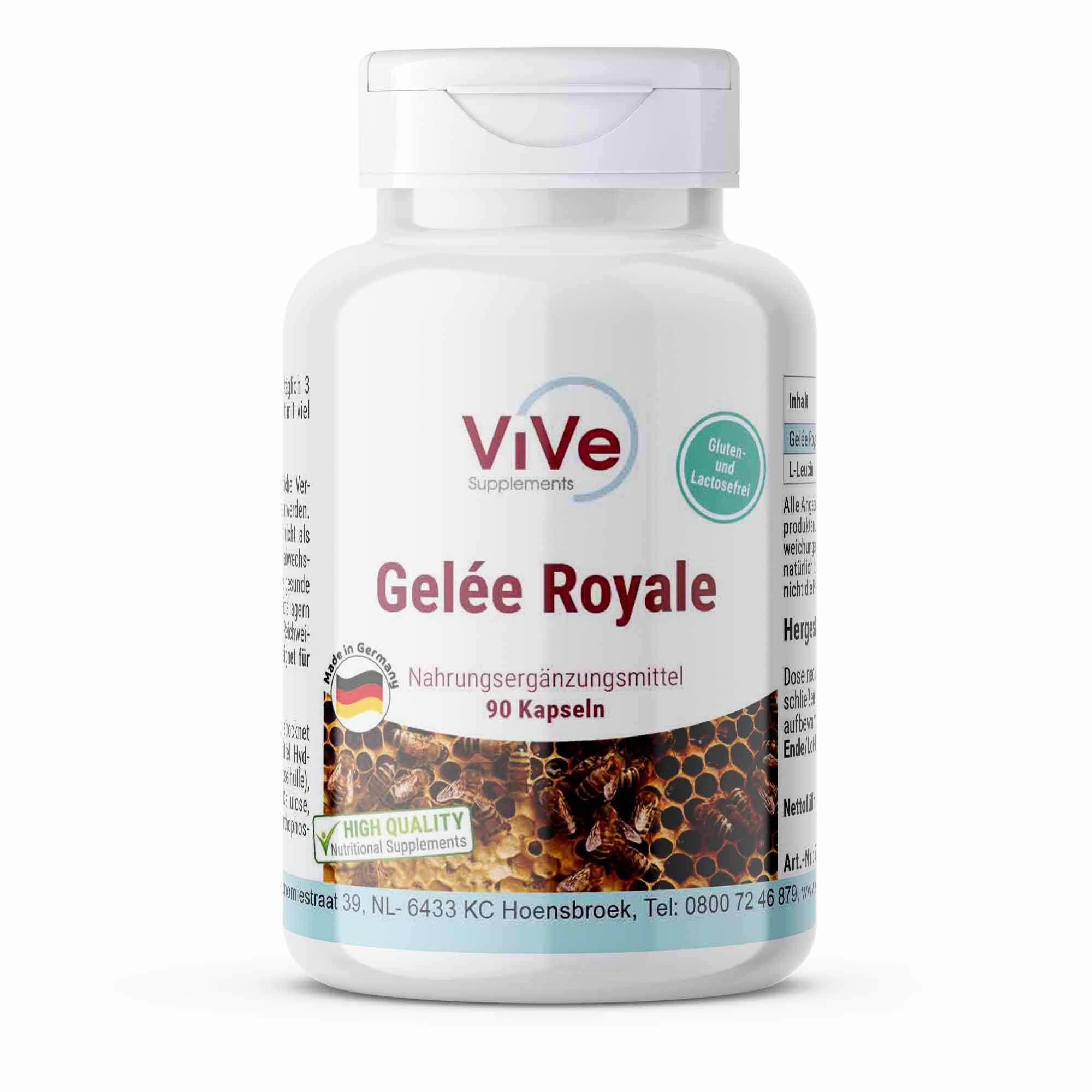 Vive Supplements | Gelée Royale 1500mg - Schluckfreundlich 90 St