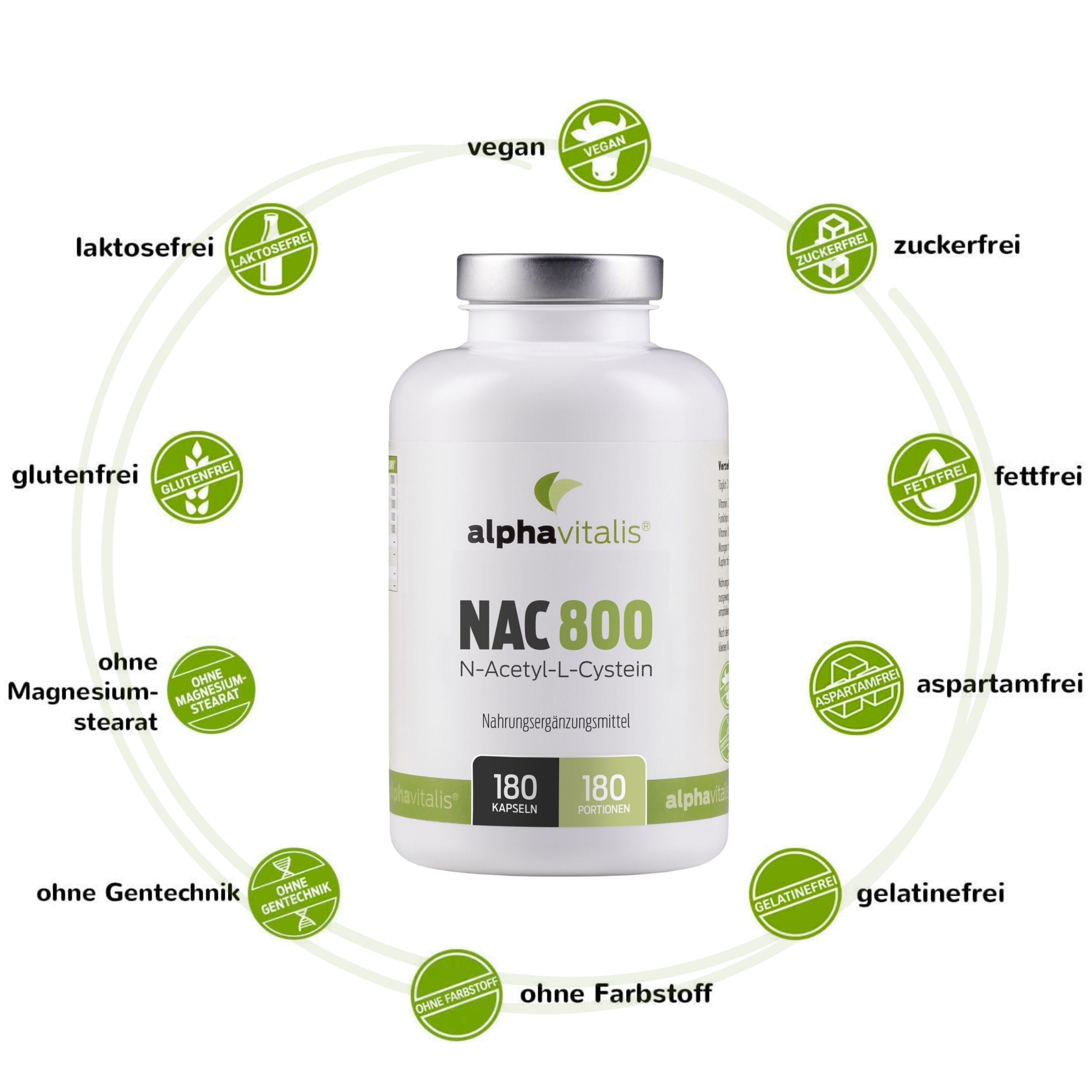 Alphavitalis® NAC 800 mg Kapseln N-Acteyl-L-Cystein