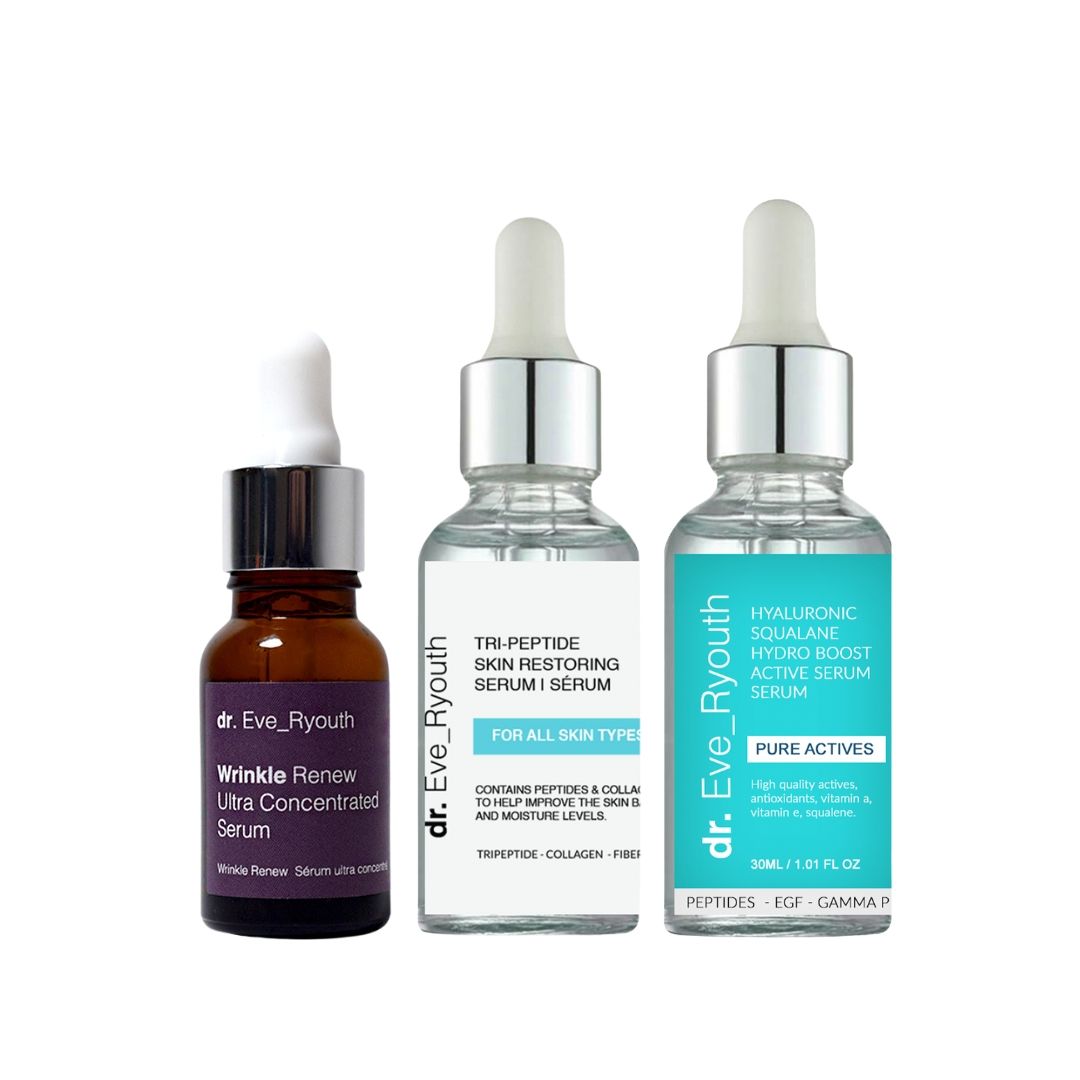 Dr. Eve_Ryouth Hyaluronsäure + Peptide + Anti-Falten-Serum-Set.