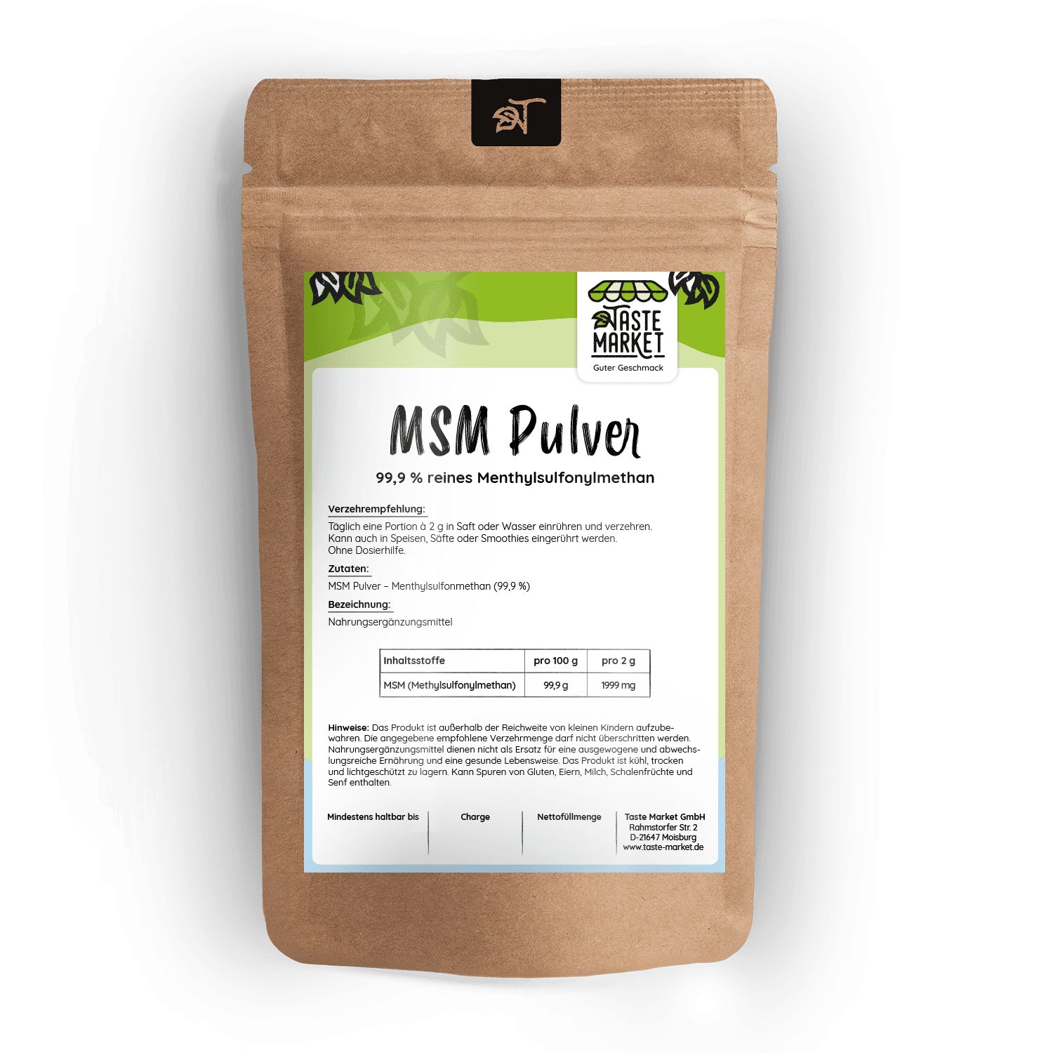 Taste Market MSM Pulver