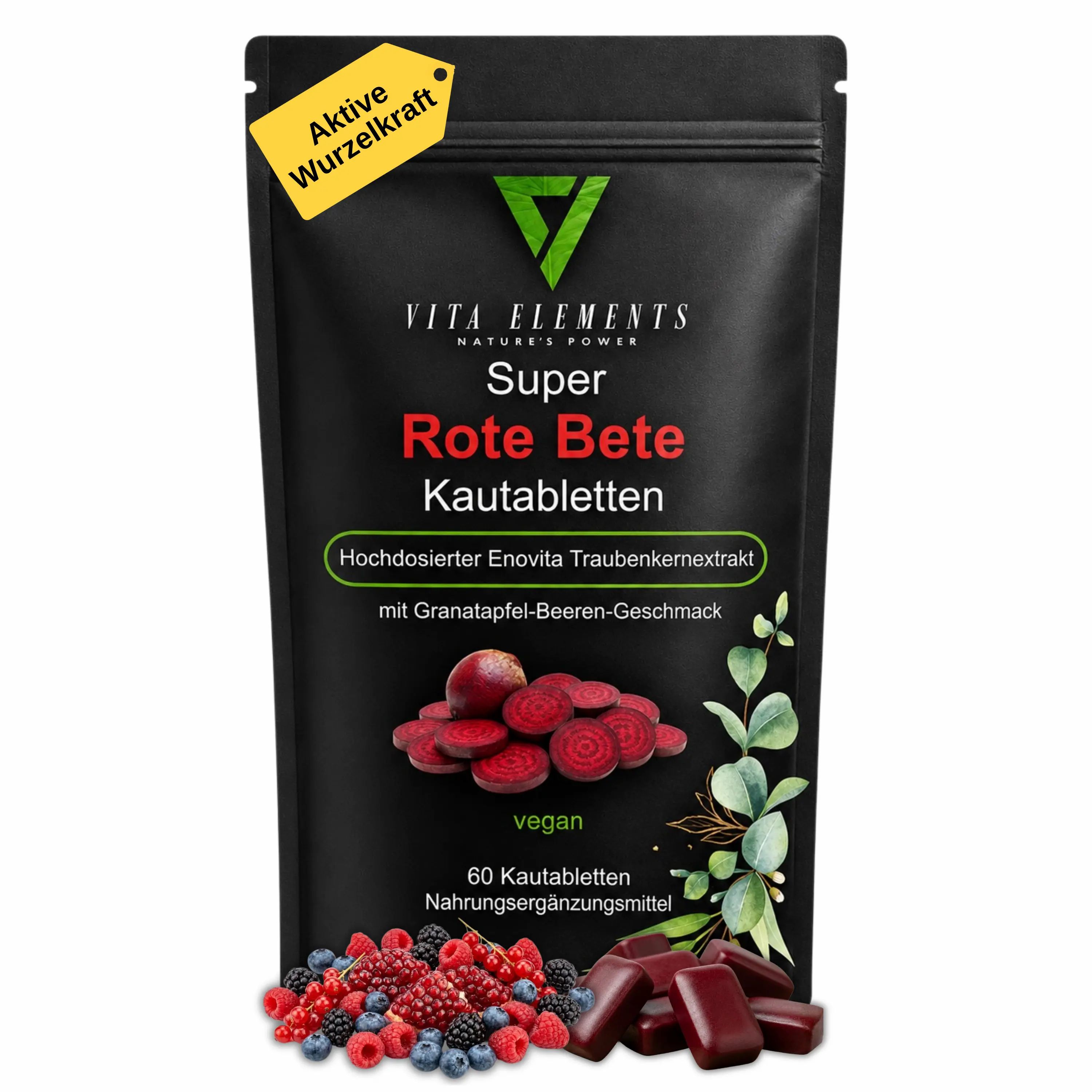 Vita Elements Rote-Bete Kautabletten 254 g