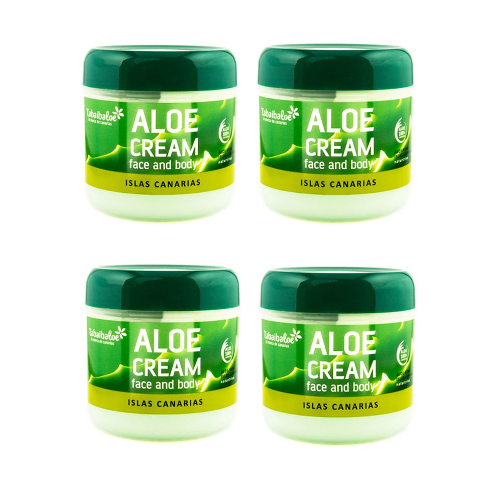 Tabaibaloe Aloe Vera Gesichts- und Körpercreme 4 Stück 1,2 l