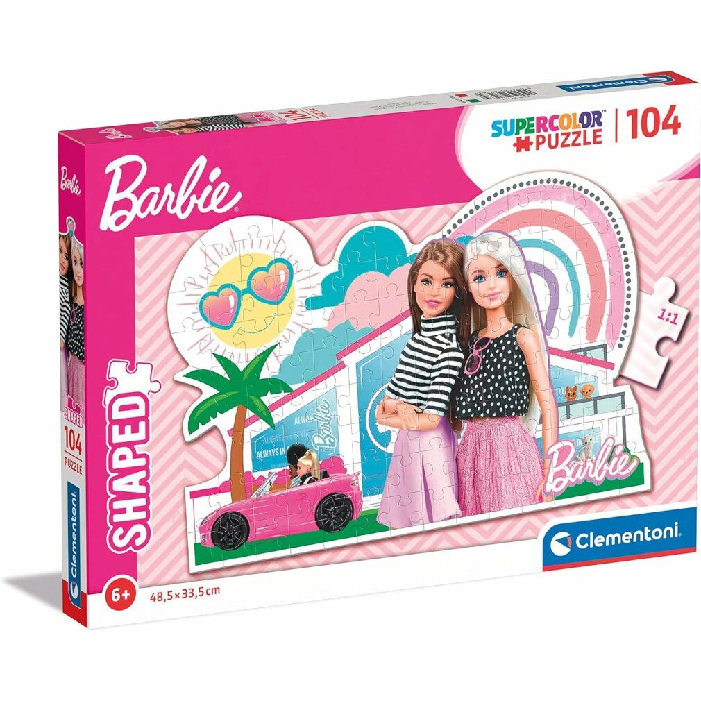 clementoni Barbie Konturenpuzzle 104 Teile 1 St