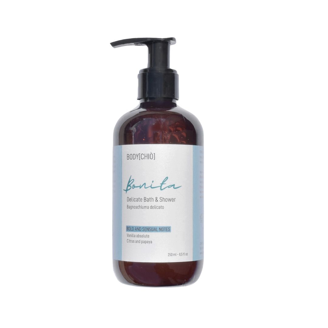 Chiò Skincare, Bonita Bagnoschiuma Delicato Idratante dal Profumo di Frutta Tropicale e Vaniglia