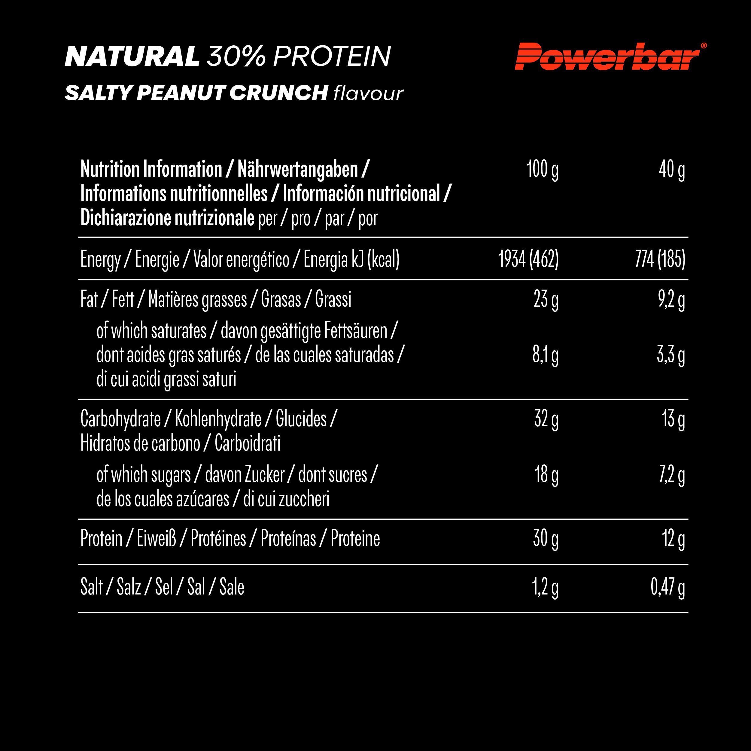 POWERBAR Natural Protein Salty Peanut Crunch veganer Protein Riegel