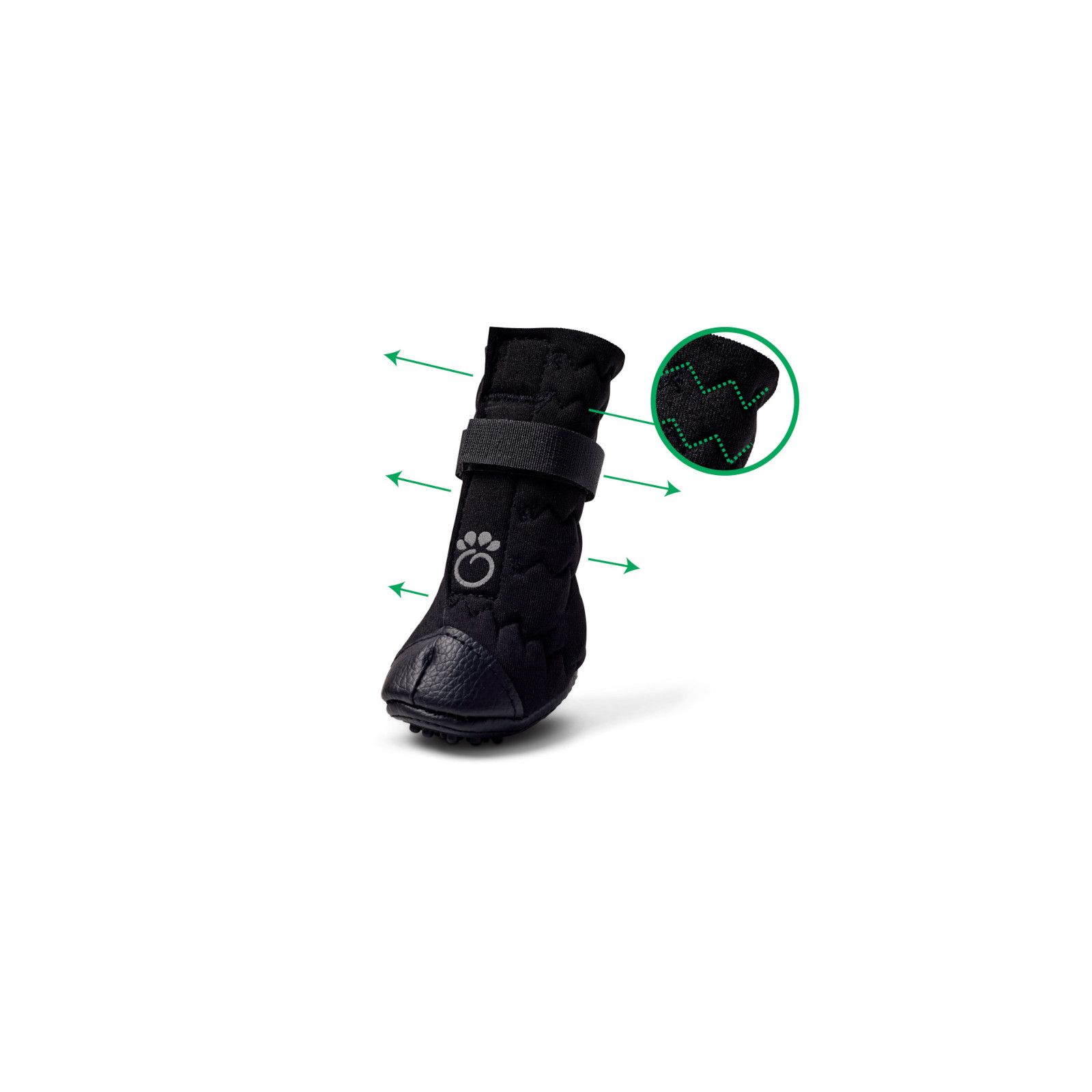 GF Pet Elastofit Boots - Pfotenschutz-Schuhe für Hunde 4 St