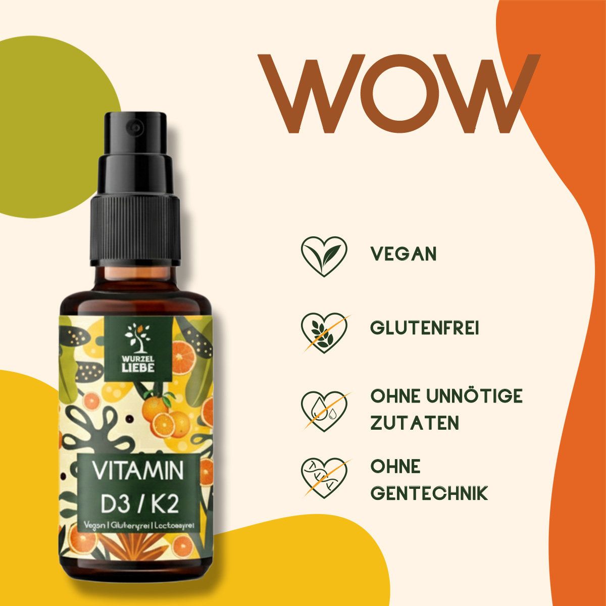 WURZELLIEBE® Vitamin D3 / K2