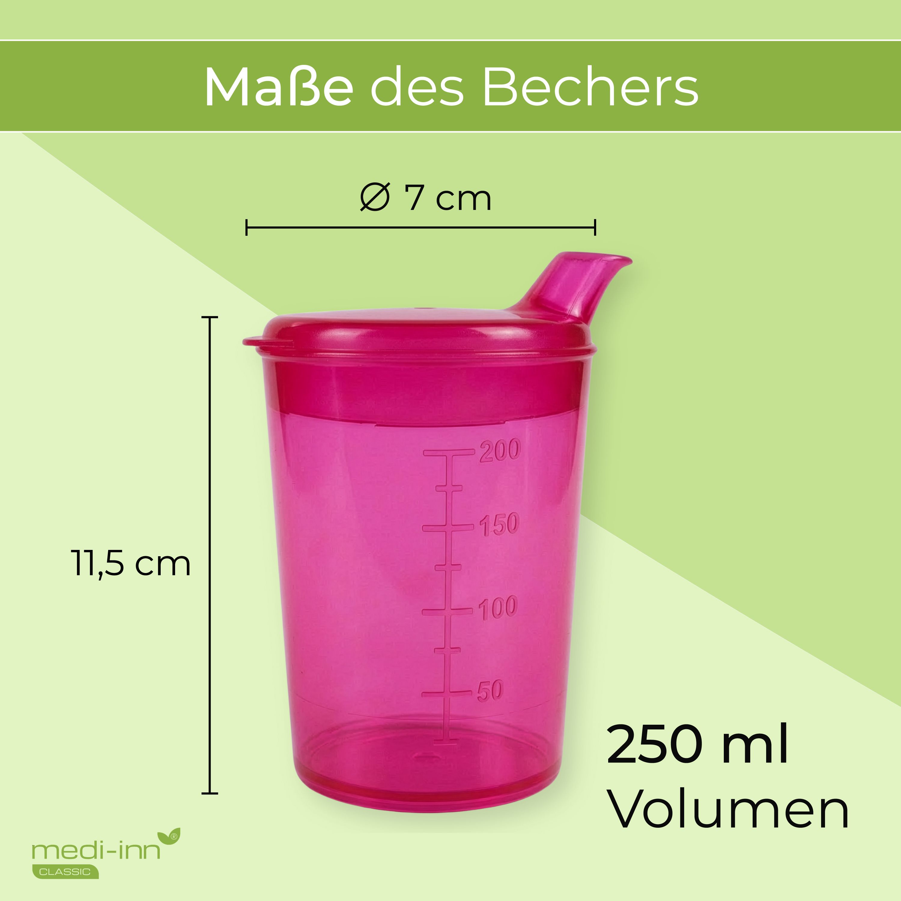 Medi-Inn Schnabelbecher Set Unterteile + Deckel