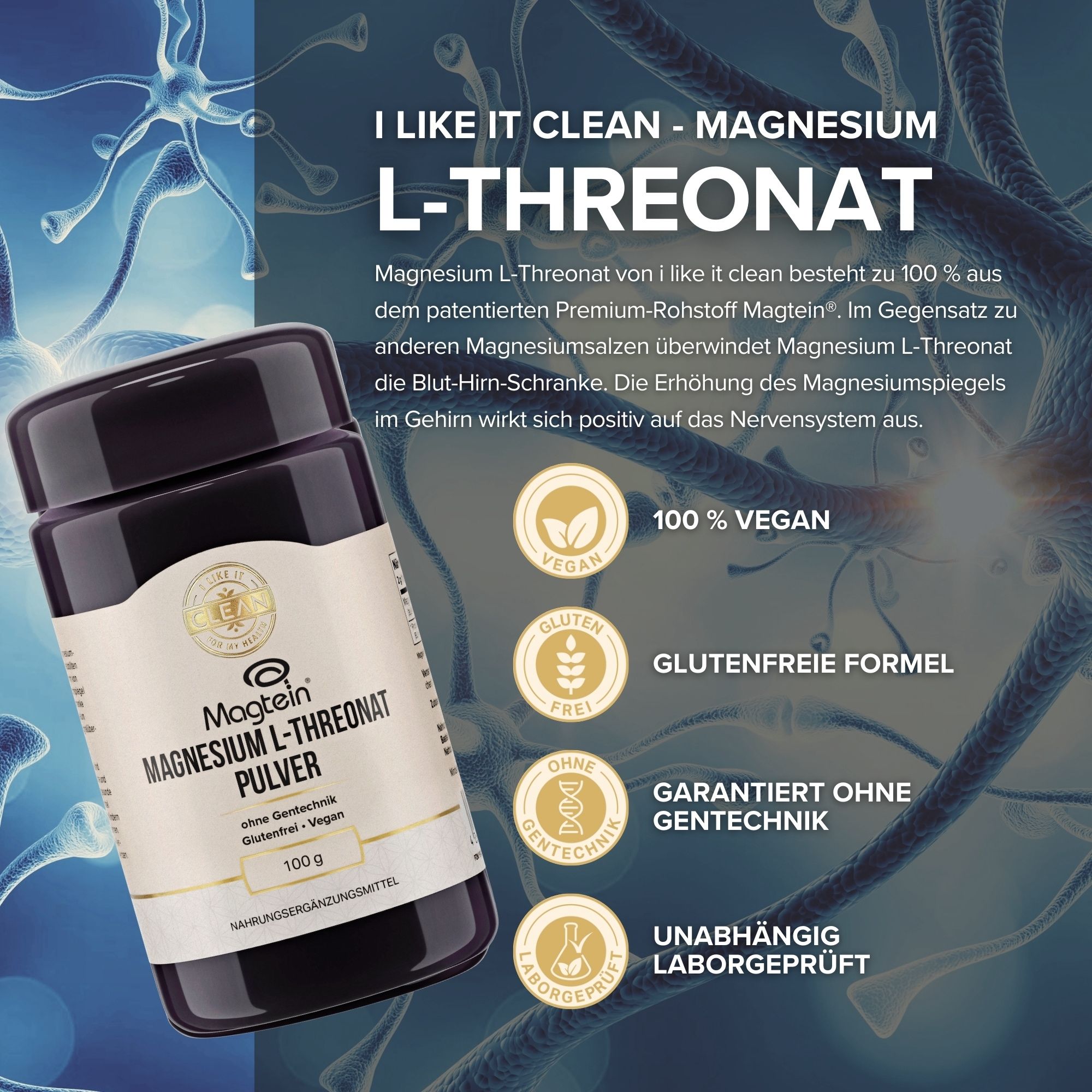 i-like-it-clean Magnesium L-Threonat Pulver