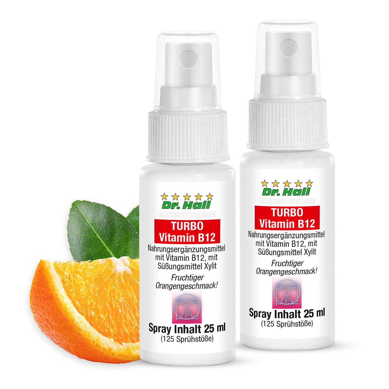 Dr. Hall TURBO Vitamin B12 Spray, 2er Set