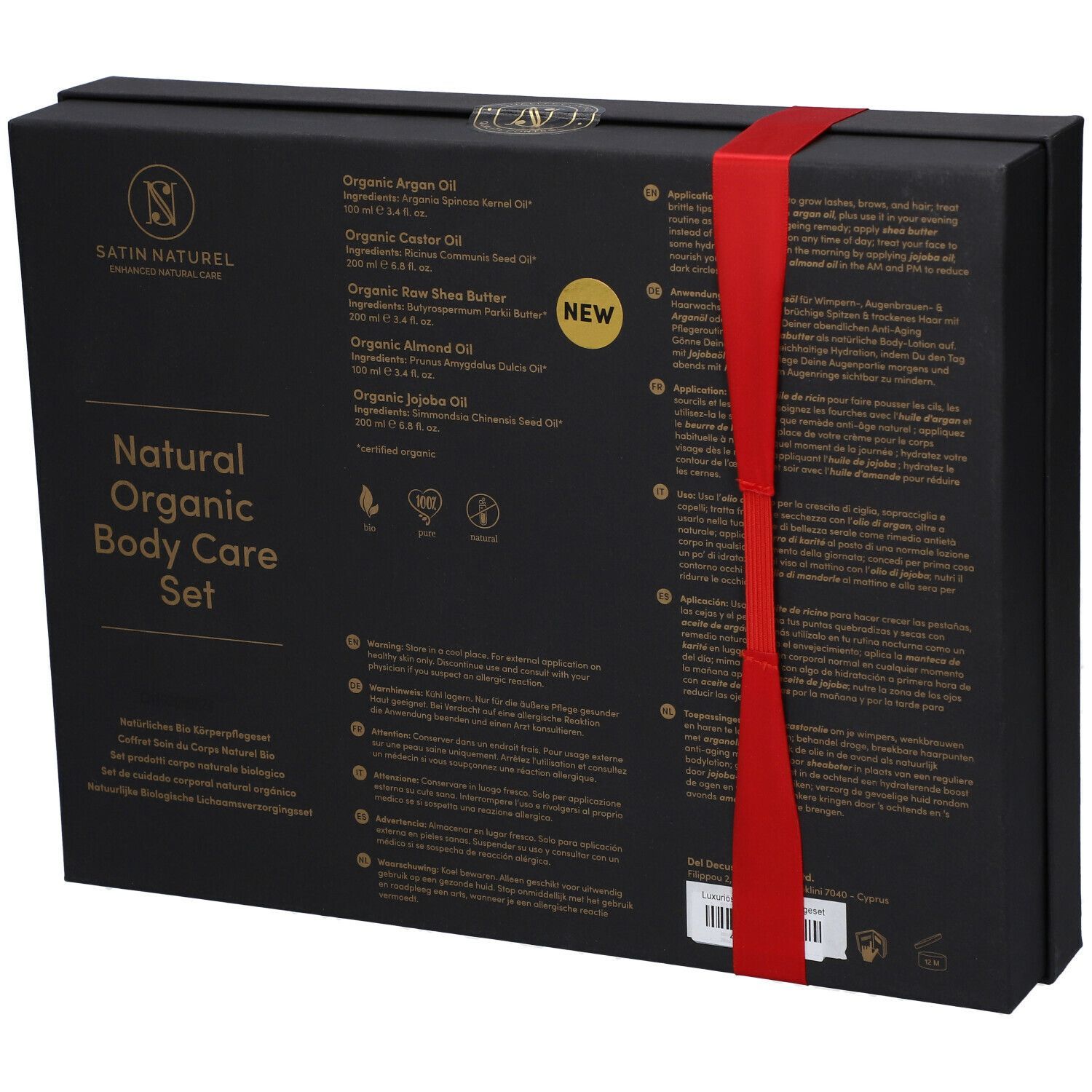 SATIN NATUREL Natural Body Geschenkset