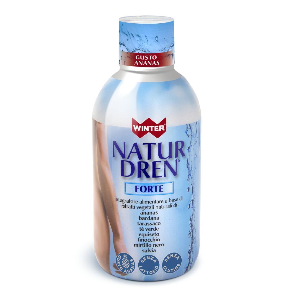 Winter Natur Dren Forte - Drenante Forte Drenaggio Linfatico 500ml - Gusto Ananas