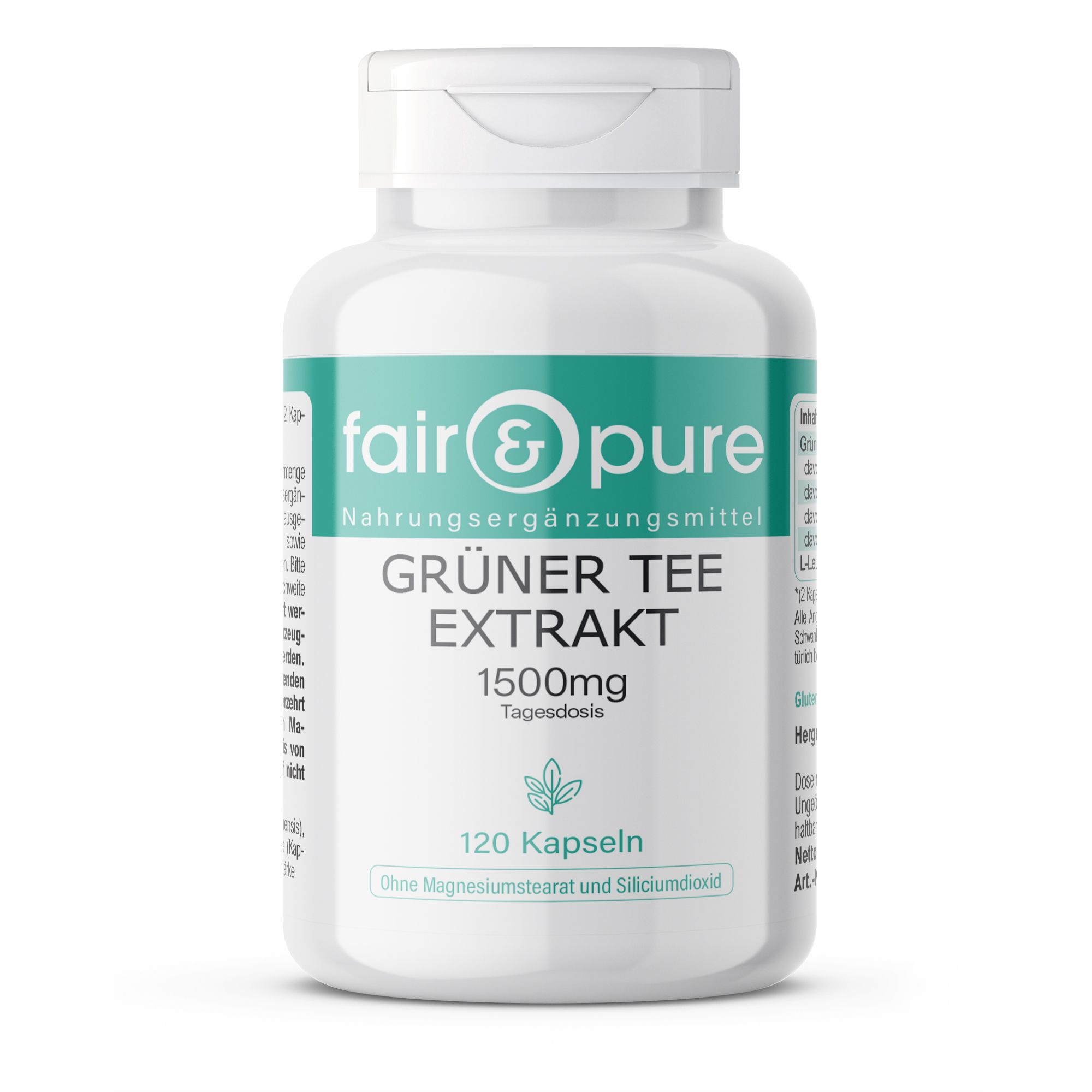 fair - pure | Grüner Tee Extrakt 1500mg 120 St