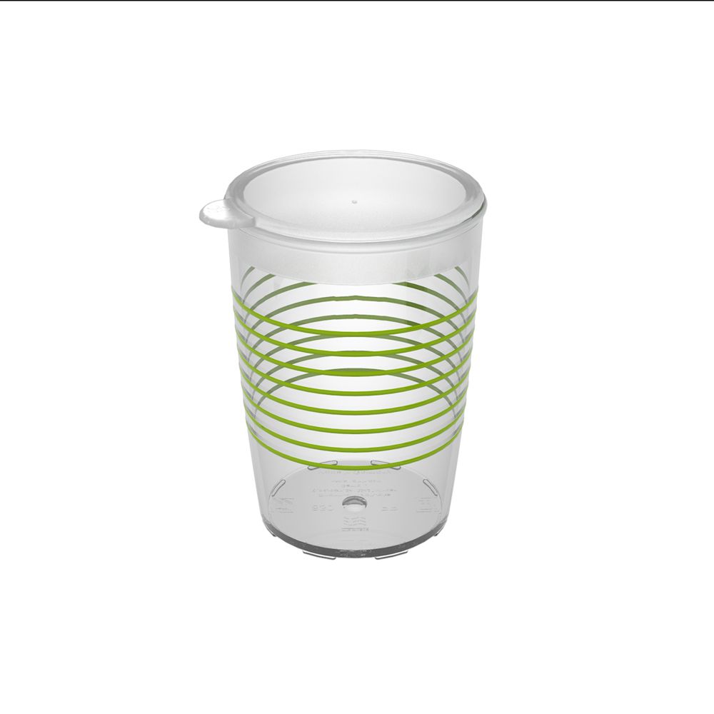 Ornamin Becher 830 Ringe grün mit geschlossenem Aufsatz 1 St