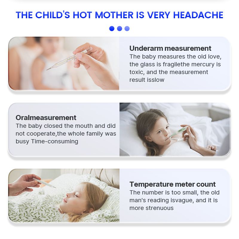 Vergleich von traditionellen Fieberthermometern mit einem digitalen Infrarot-Thermometer für verschiedene Messmethoden.