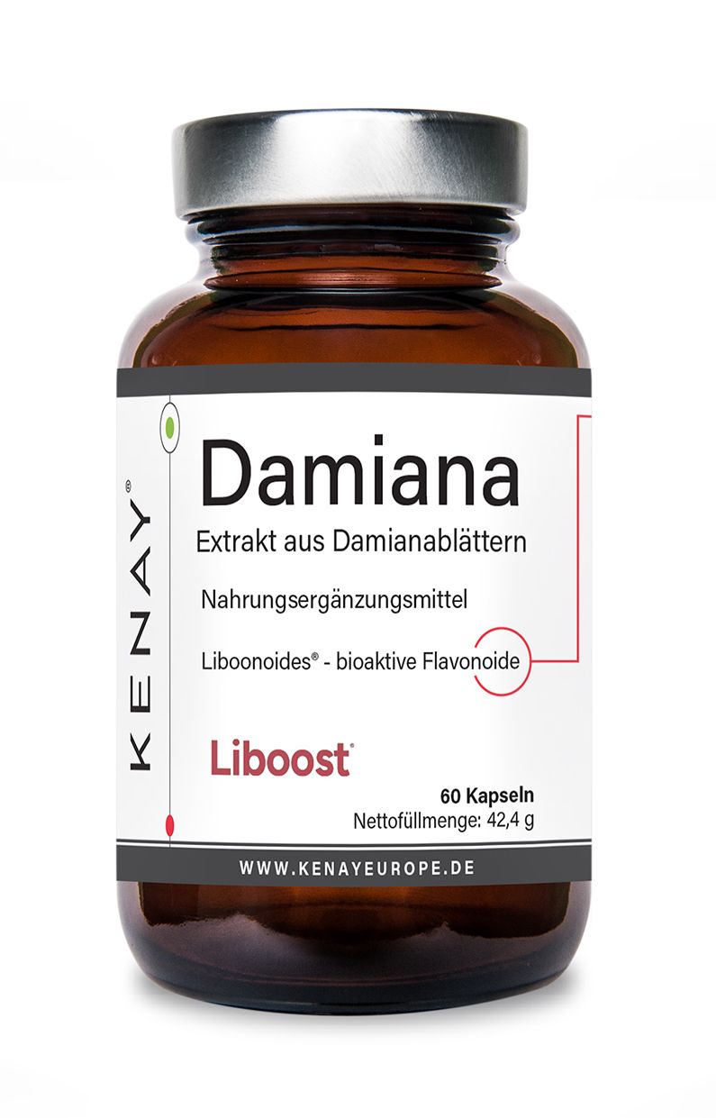 Damiana | Extrakt aus Damianablättern Nahrungsergänzungsmittel Kenay® 60 St Weichkapseln