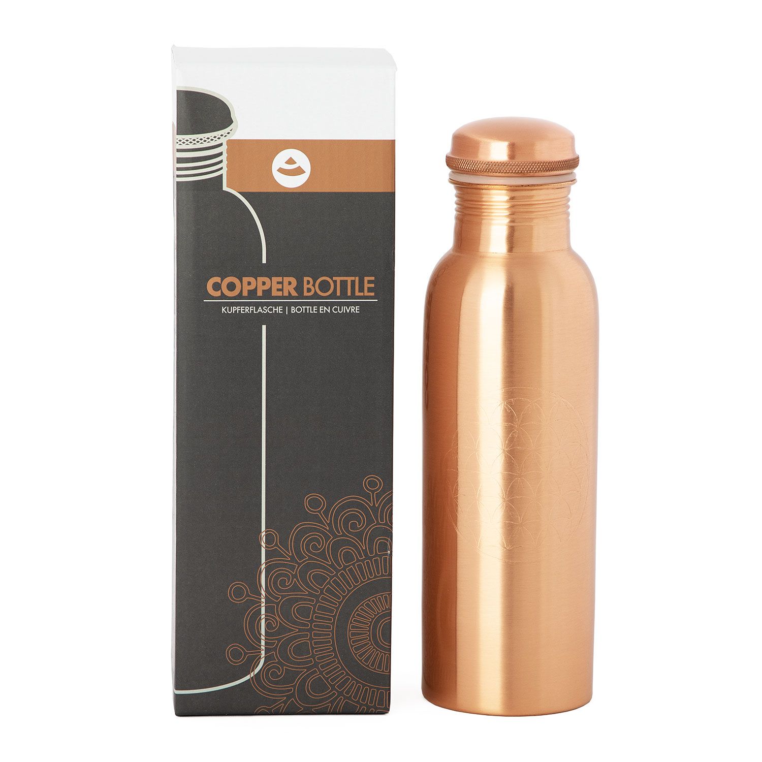 bodhi Kupferflasche, 800 ml  Blume des Lebens