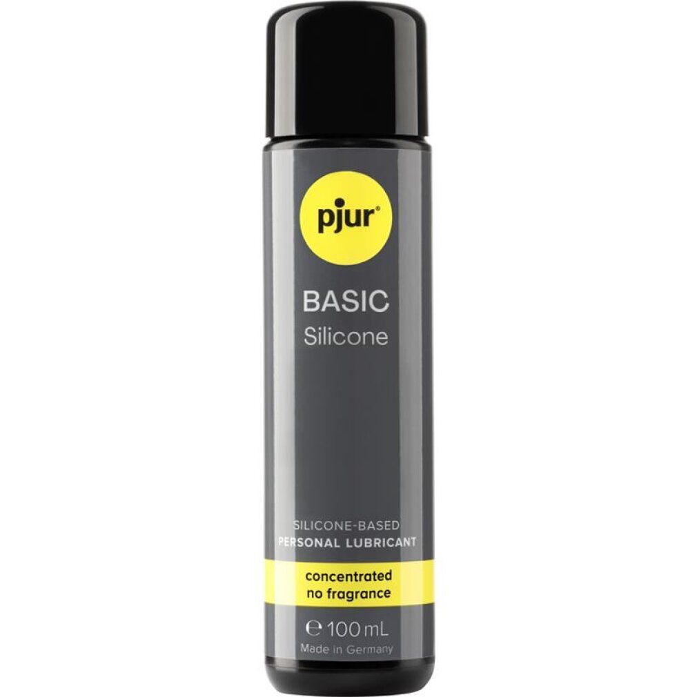 pjur BASIC Silikon Gleitmittel, 100ml Flasche. Silikonbasiert, konzentriert, ohne Duft.