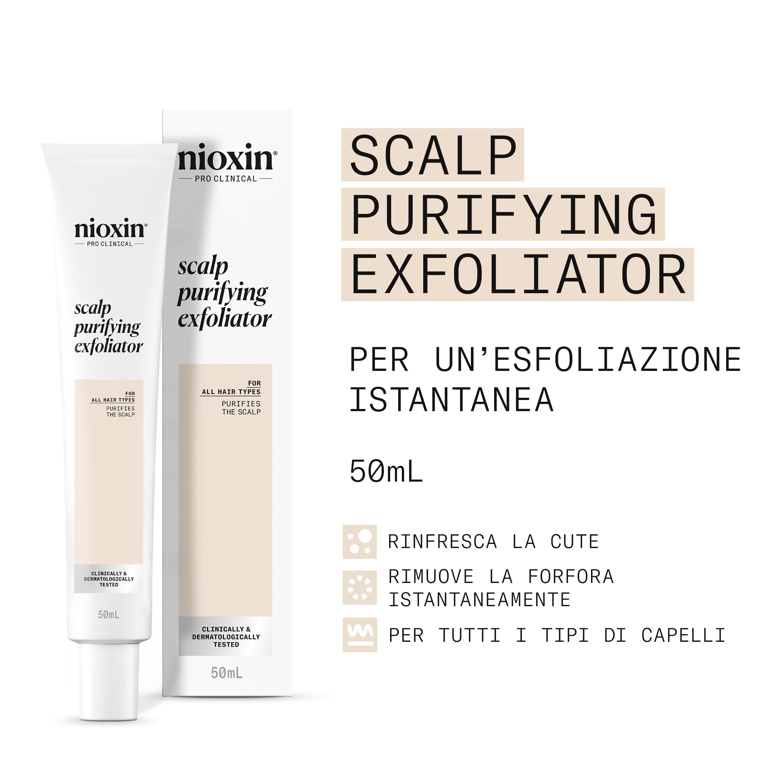 Nioxin , Cura Del Cuoio Capelluto, Esfoliante Purificante Per Il Cuoio Capelluto 50 Ml (50 Ml) - Immagine 5
