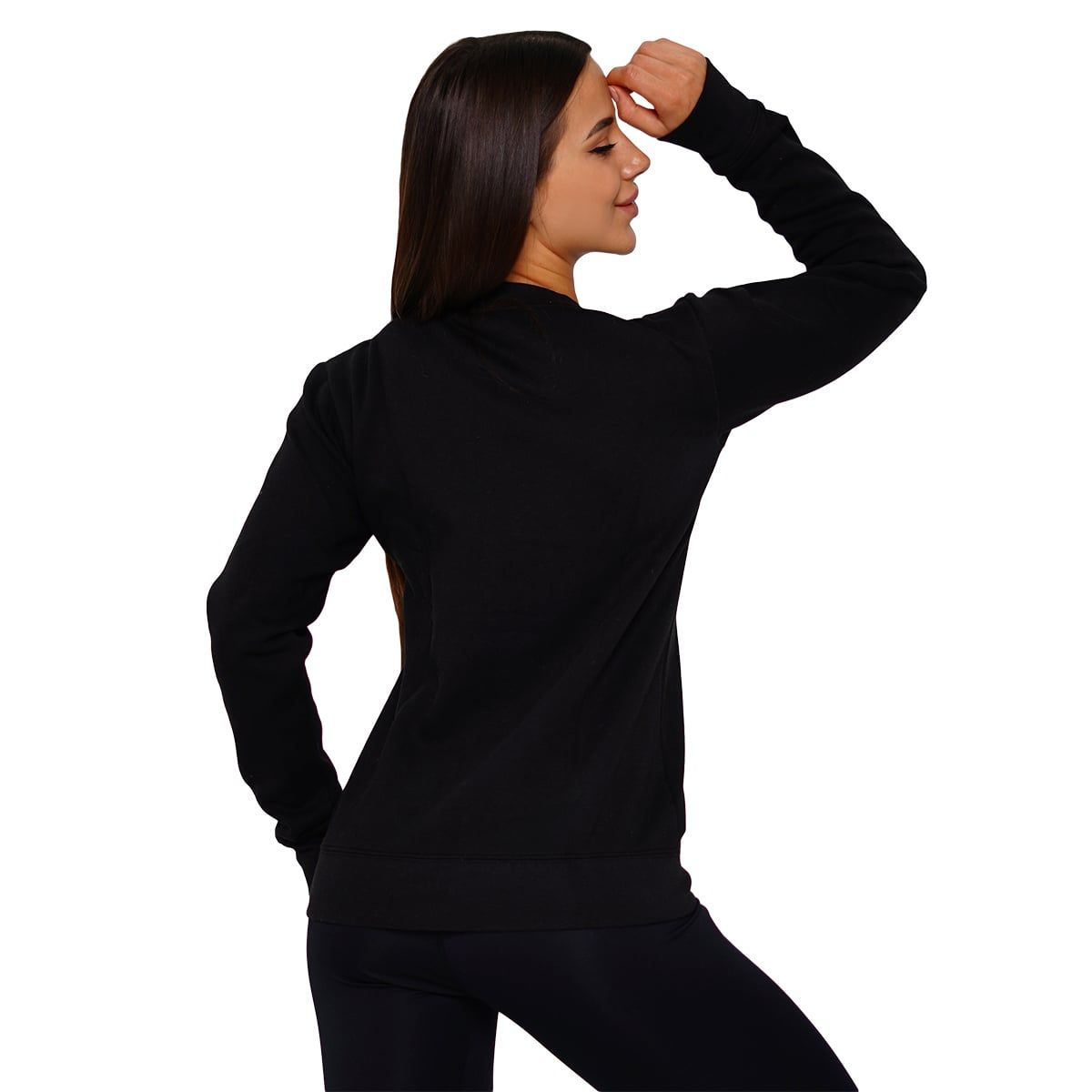 GymBeam Pullover Damen regular Langarm ohne Kapuze Basic Schwarz
