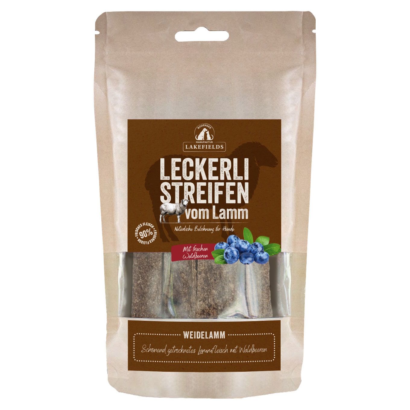 Lakefields - Trockenfleischstreifen Lamm 150 g