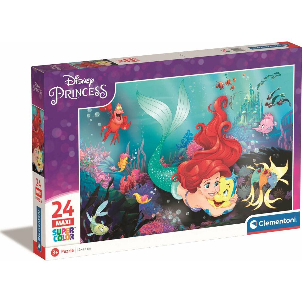 clementoni Puzzle Disney-Prinzessinnen: Die kleine Meerjungfrau maxi