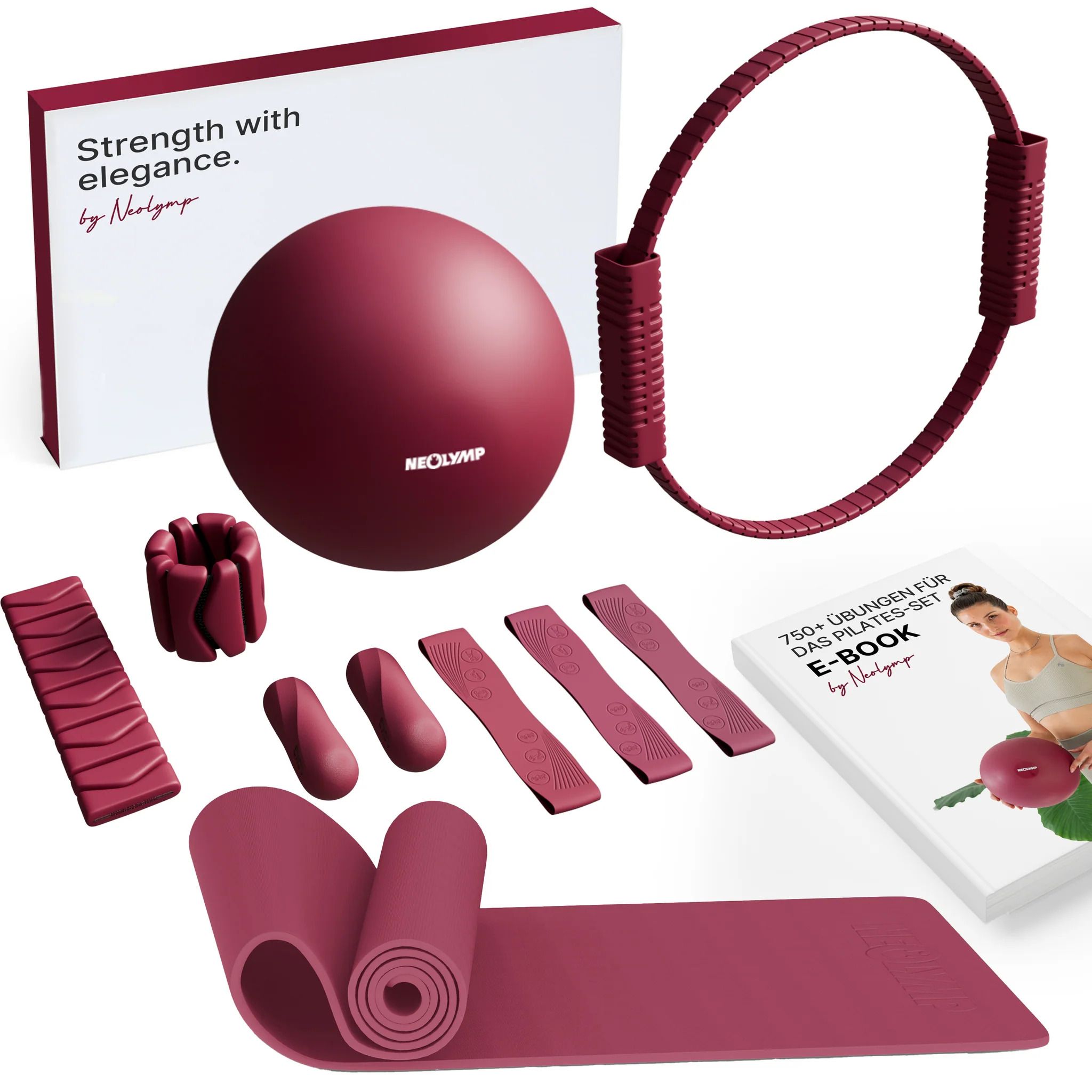 Neolymp Pilates Set mit Matte 1 St