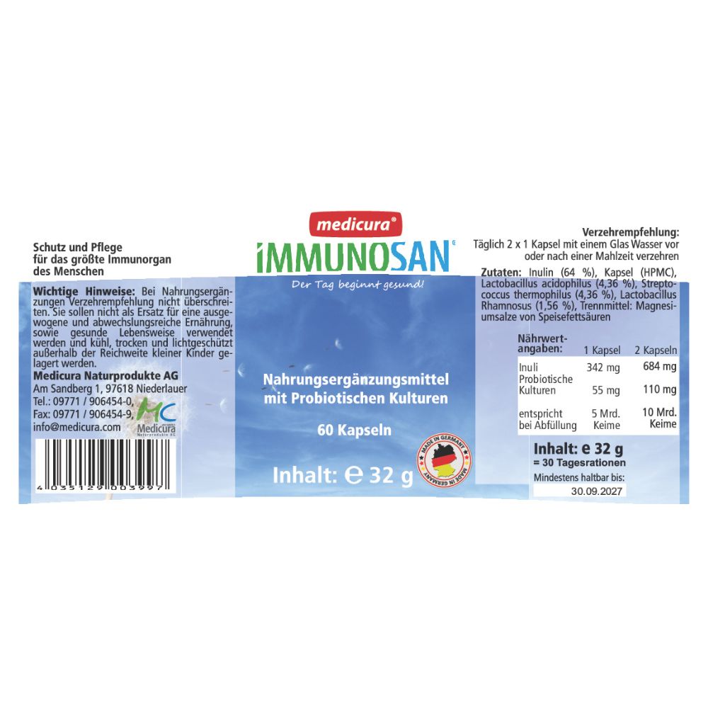 MEDICURA AG Immunosan Kapseln