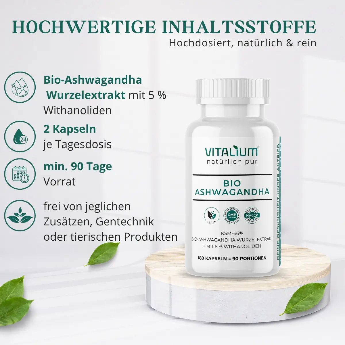 meinVitalium - Ashwagandha Kapseln KSM-66®