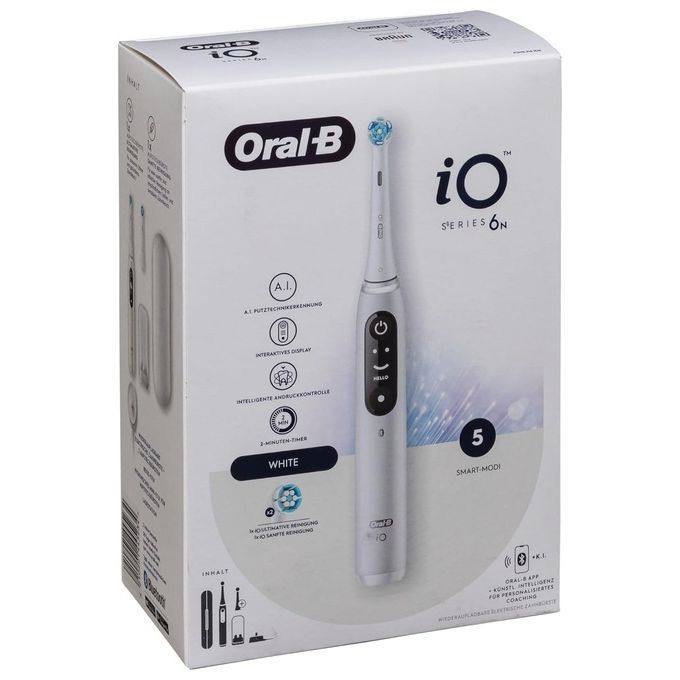 Oral-B - Elektrische Zahnbürste "iO Series 6 + Reiseetui" in Weiß