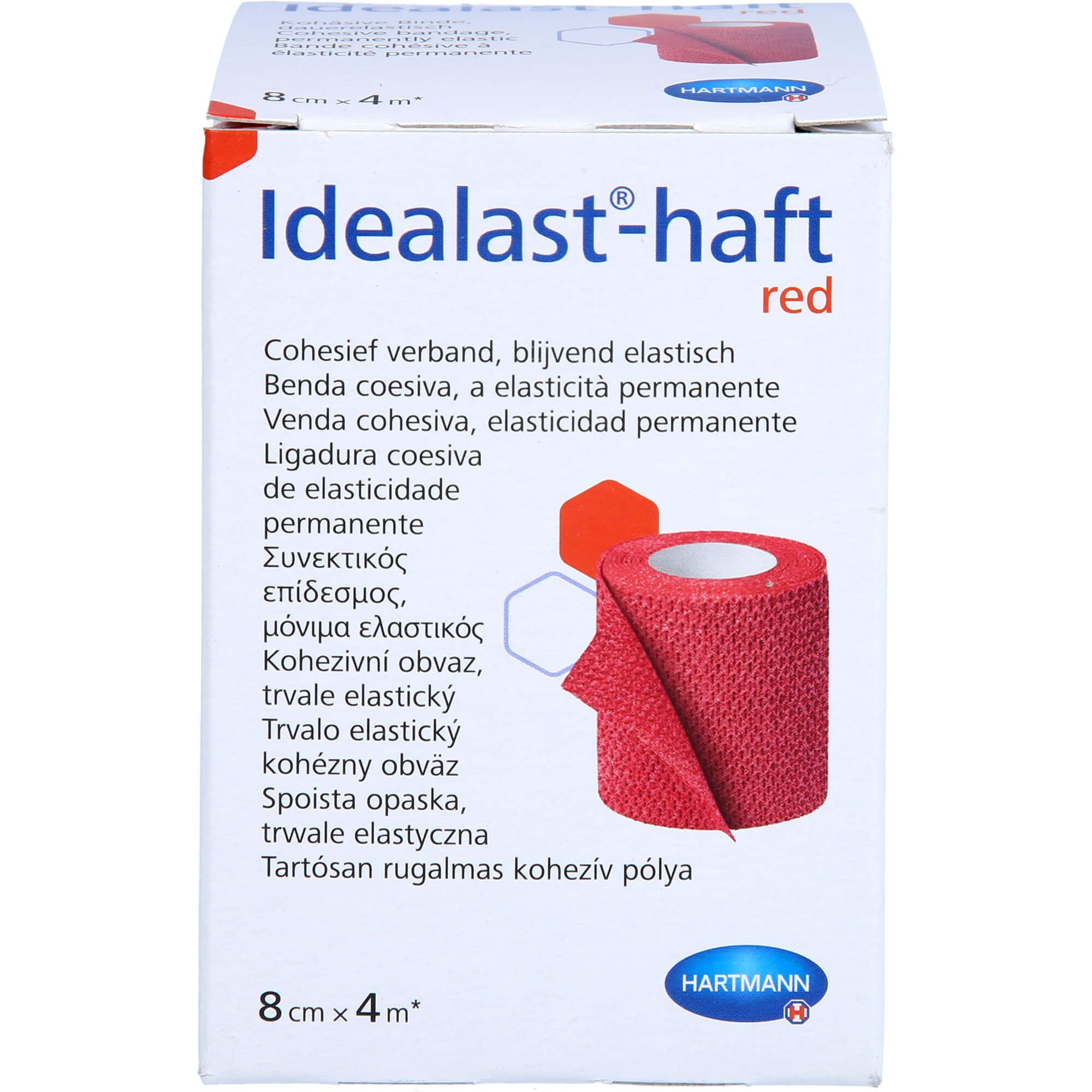 IDEALAST-haft color Binde 8 cmx4 m rot 1 St Binden