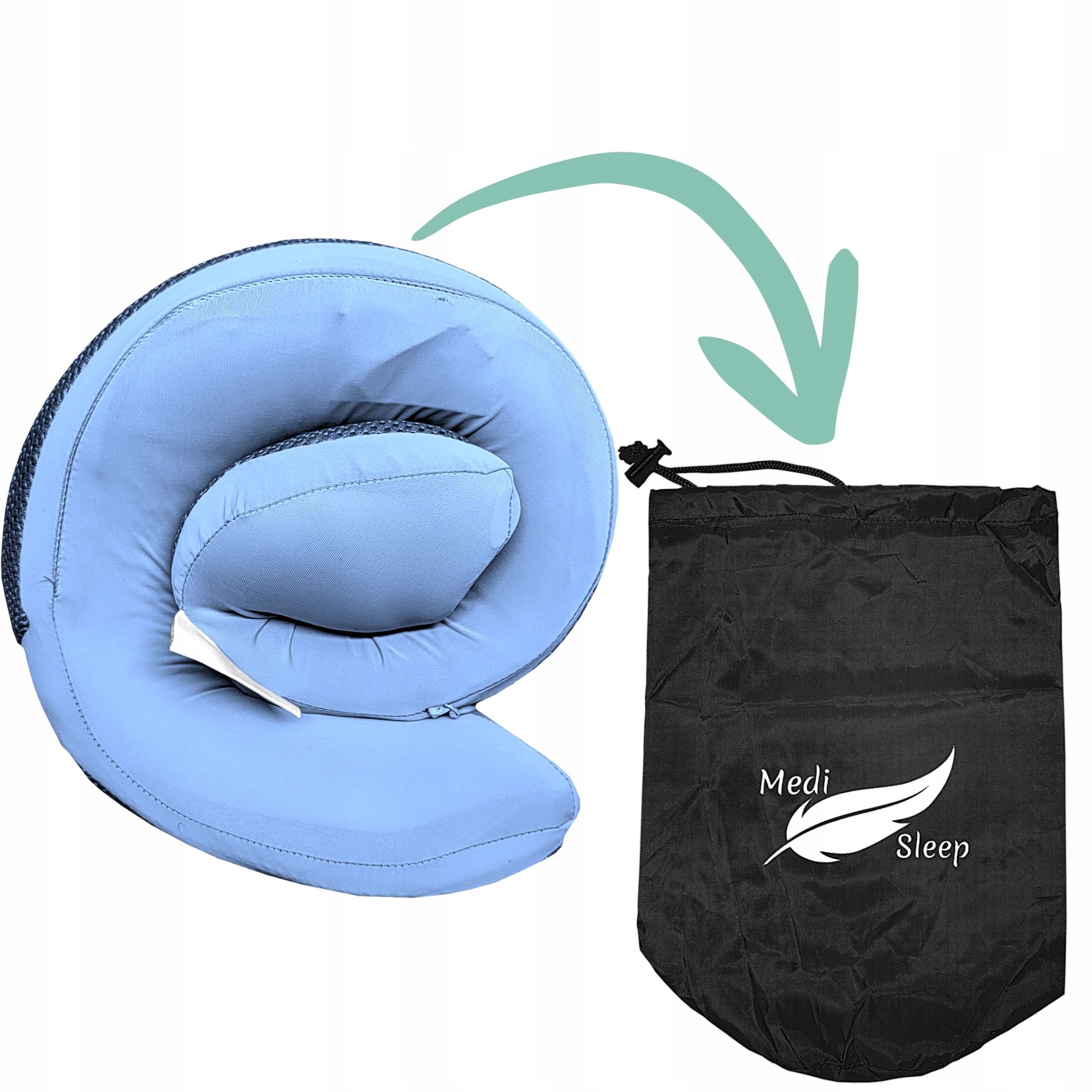 MEDI SLEEP REISE-NACKENKISSEN FÜR FLUGZEUGE