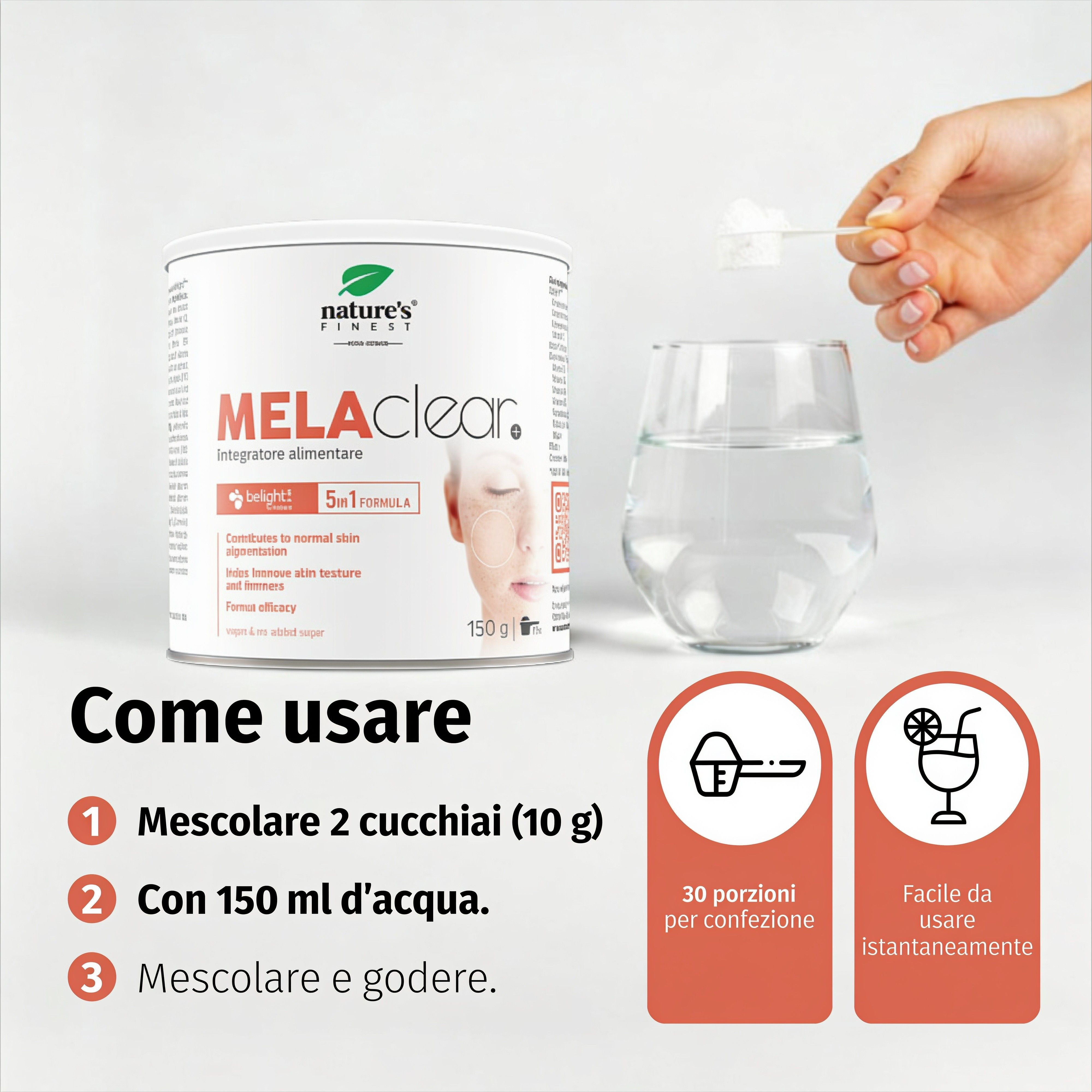 Nature's Finest MELAclear+ gegen Pigmentflecken & für einen ebenmäßigen Hautton