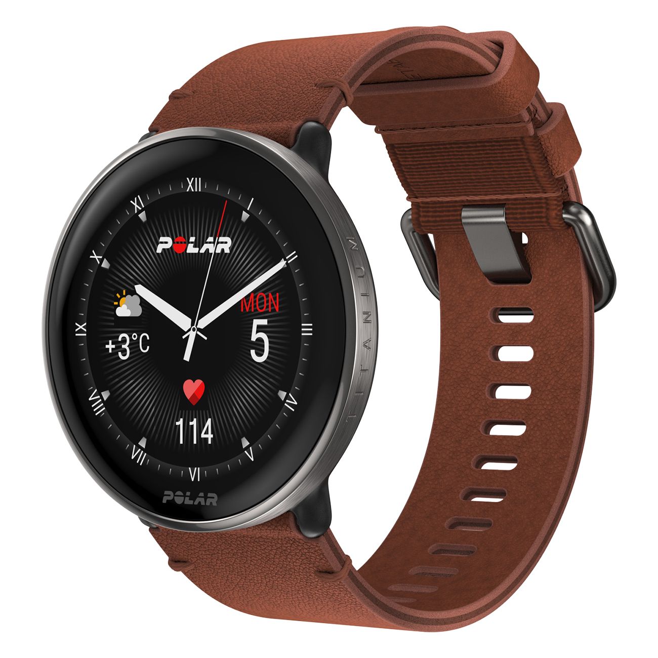 Polar IGNITE 3 Titanium LTHR Smartwatch