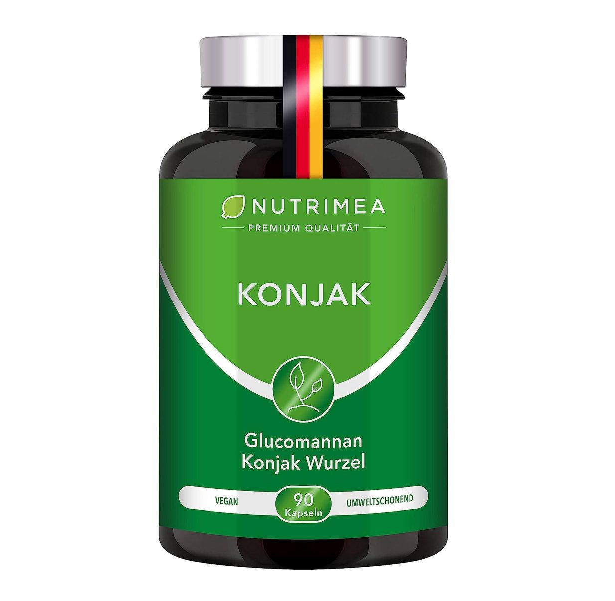 Nutrimea Glucomannan aus Konjak Wurzel | Hochdosiert mit 95% Glucomannan pro Kapsel